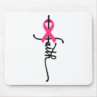Cross Warrior Survivor Pink Ribbon Breast Cancer 2 Mouse Pad