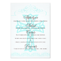 Cross Wedding Menu Cards