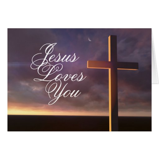 Cross with 'Jesus Loves You