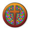 CROSS WITH STAINED GLASS