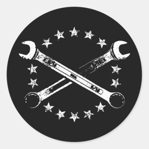 Cross Wrenches 517 Classic Round Sticker