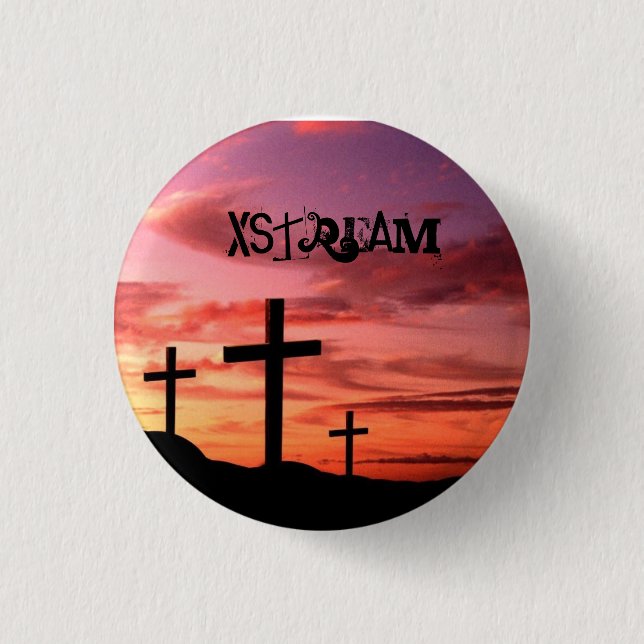 cross, Xstream. - Customized Button (Front)