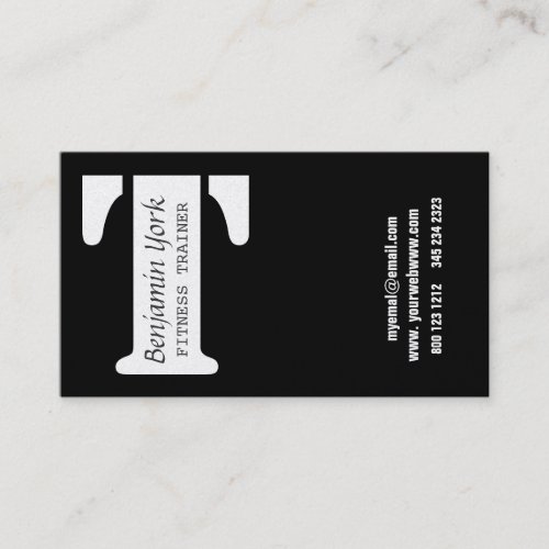 Fitness Trainer Custom Ultra Modern Business Card