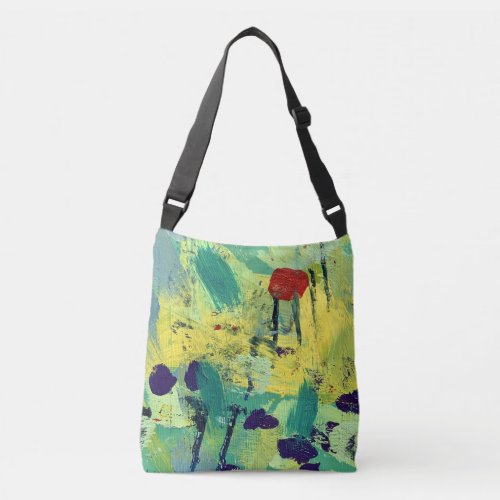 Crossbody Bag in Field  Meadow Design