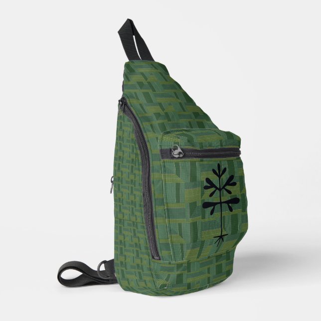 Crossbody Bag in Green (Left Corner)