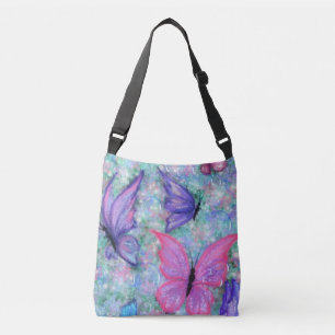 Crossbody Bag with Butterflies