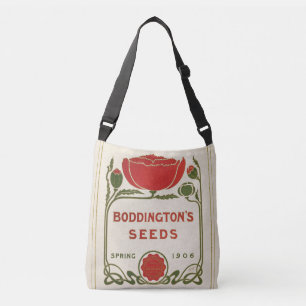 Crossbody Tote Vintage Seed Catalog Art