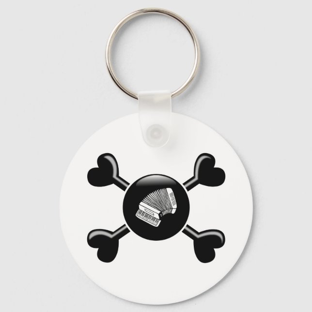 Crossbones Accordion Keychain (Front)