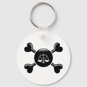 Crossbones Criminal Justice Keychain