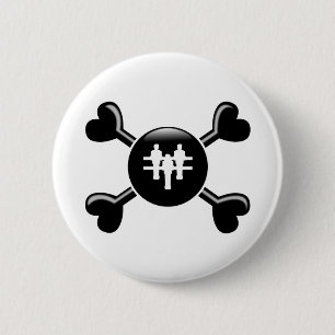 Crossbones Foosball Button