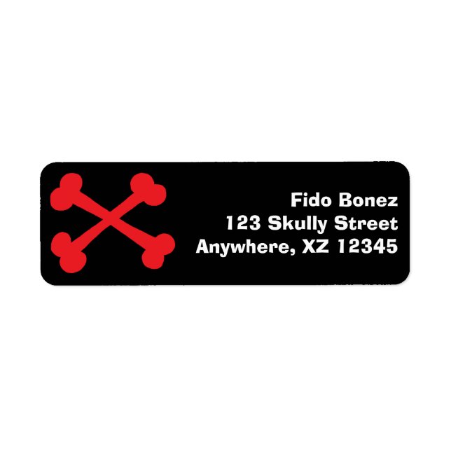 CrossBones Label (Front)