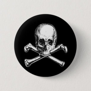 Crossbones Pinback Button