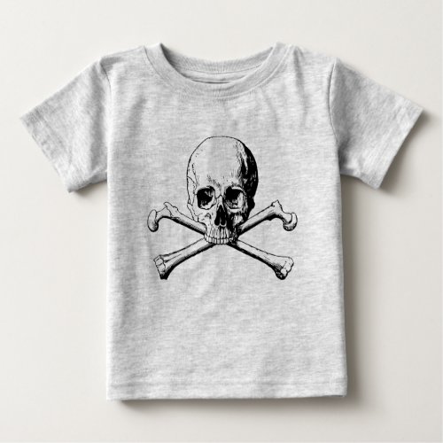 Crossbones skull baby T_Shirt