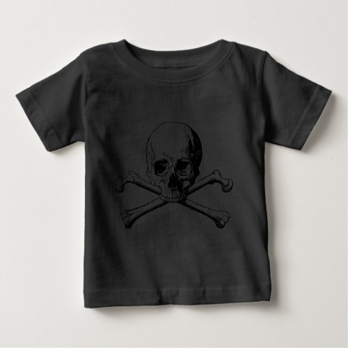 Crossbones skull baby T_Shirt