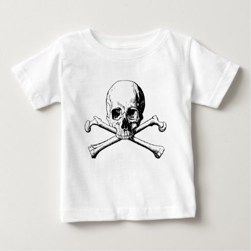 Crossbones skull baby T_Shirt