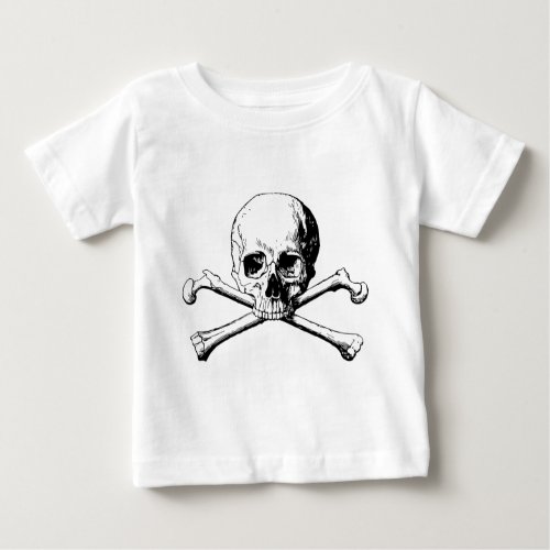 Crossbones skull baby T_Shirt