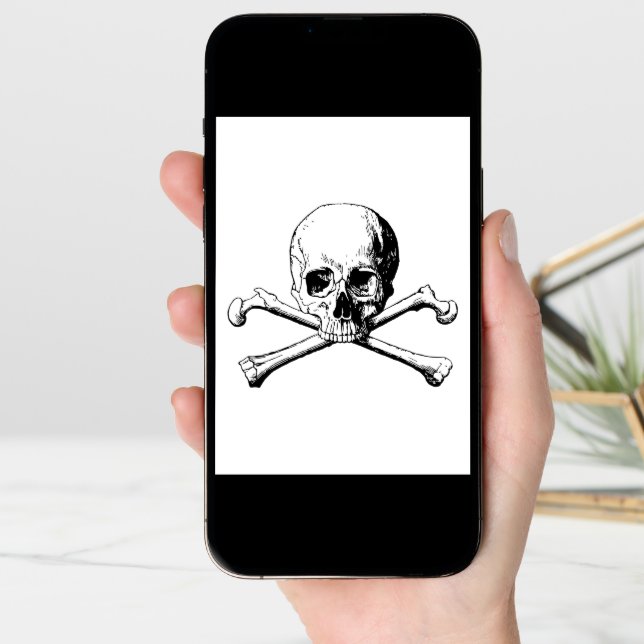 Crossbones skull card (Front Digital)