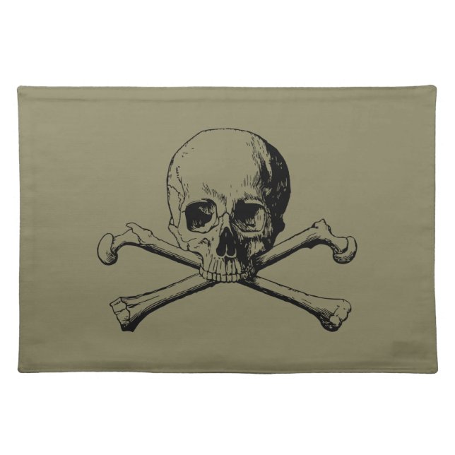 Crossbones skull placemat (Front)