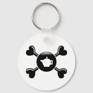 Crossbones Tea Keychain