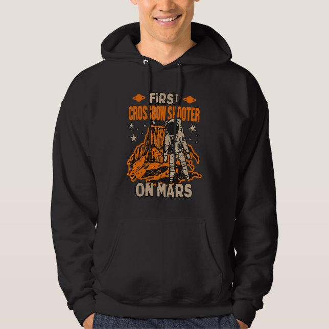 Crossbow Shooter Astronaut Hoodie (Front)
