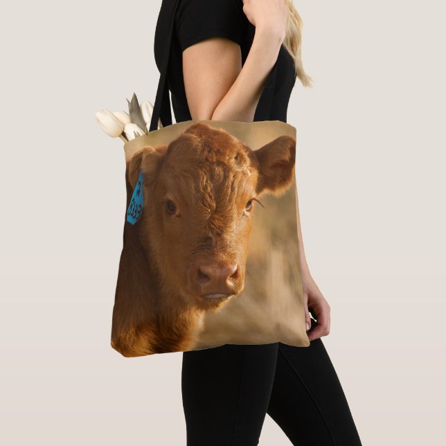 Crossbred Calf Tote Bag (Close Up)
