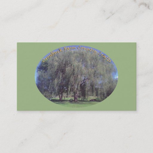 Customizable Crossbuck Farm Business Card 2