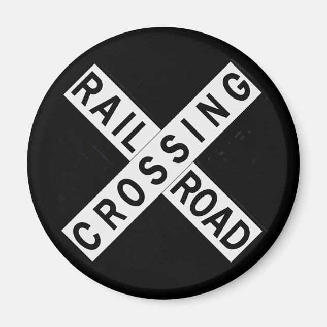 Crossbuck Magnet (Front)