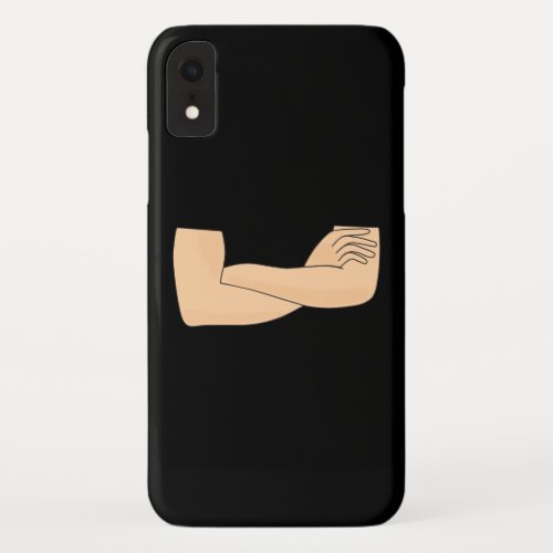 Crossed arms iPhone XR case