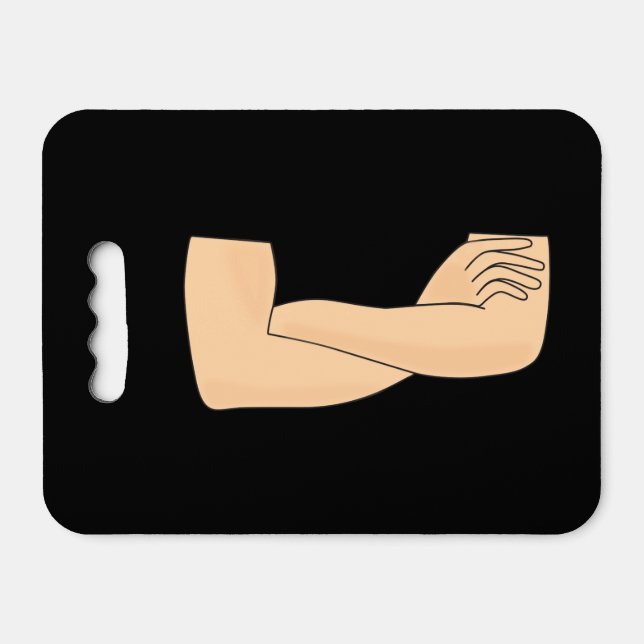 Crossed arms seat cushion (Front Horizontal)