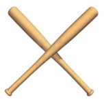 Crossed Baseball Bats Statuette<br><div class="desc">Crossed Baseball bats on white background. You can change the background with the editing tool and customize the product the way you want it! You can also add some custom text!</div>