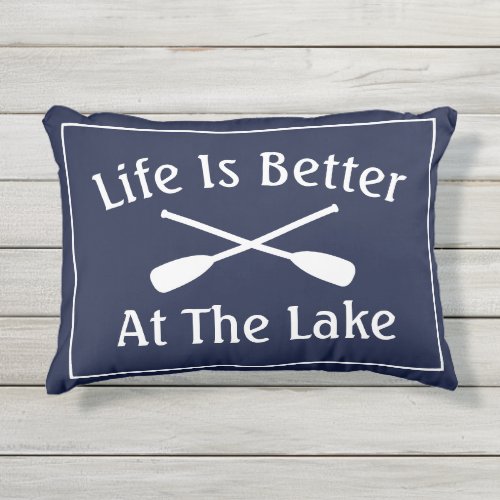 Crossed boat oars indoor outdoor lake life pillows