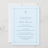 Crossed Border Baptism/Christening Invitation | Zazzle