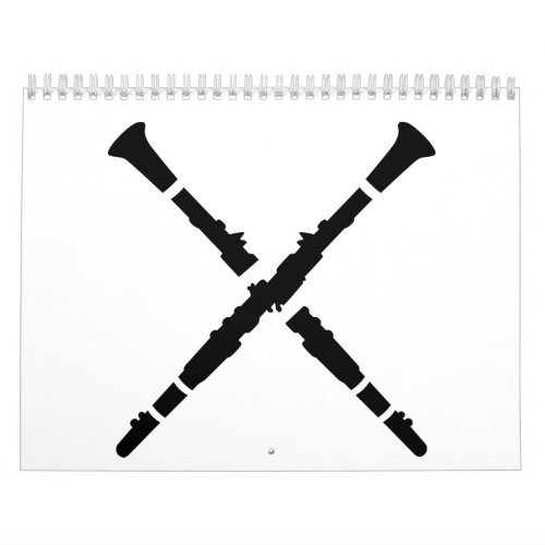 Crossed Clarinets Calendar