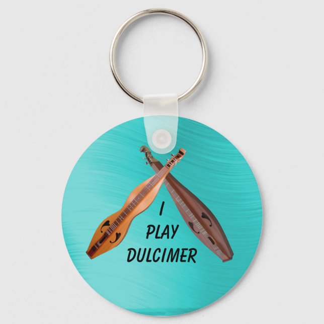 CROSSED DULCIMER-KEYCHAIN KEYCHAIN (Front)