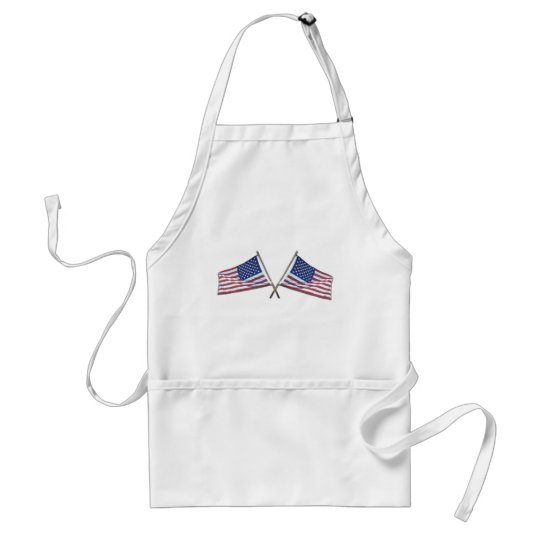 Crossed Flags Aprons