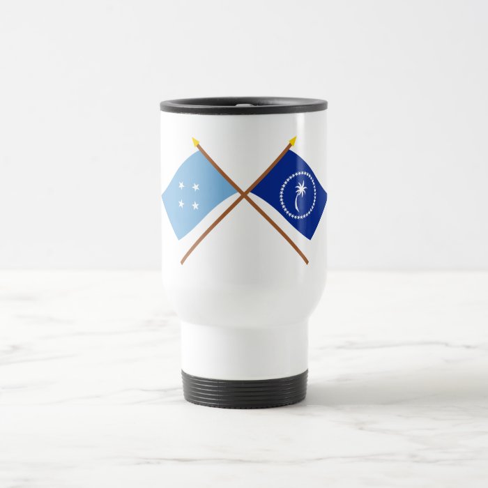 Crossed Flags of Micronesia and Chuuk Coffee Mugs