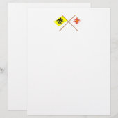 Crossed Flanders and Limburg Flags (Front/Back)