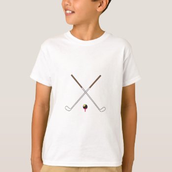 Crossed Golf Clubs T-shirt by Grandslam_Designs at Zazzle