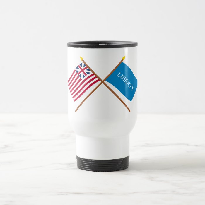 Crossed Grand Union and Schenectady Liberty Flags Mug
