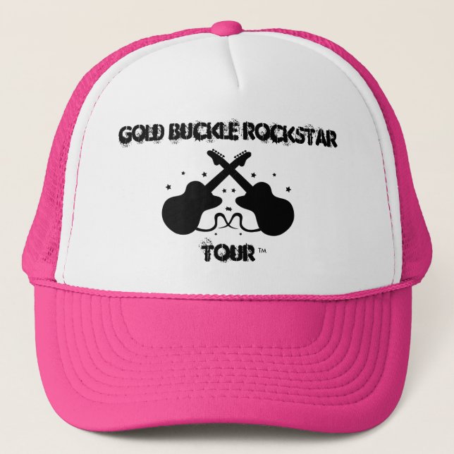 Crossed Guitar Trucker Hat (Front)