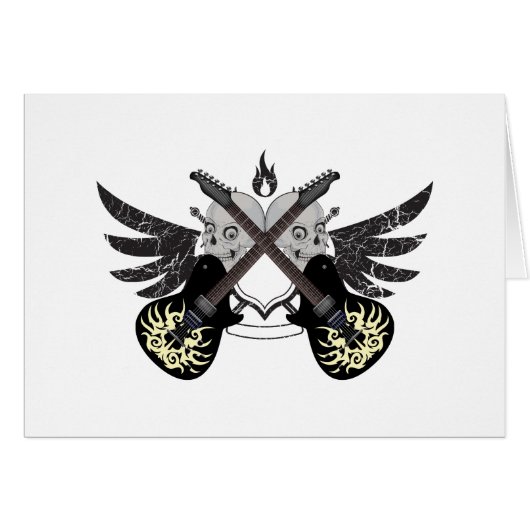 Crossed Guitars and Skulls (Front Horizontal)