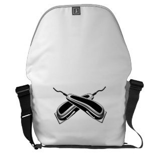 Crossed Hair Clippers Courier Bag