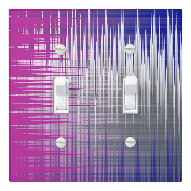 crossed lines light switch cover (In Situ)