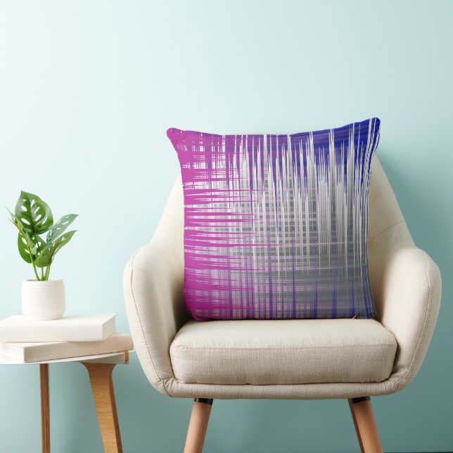 crossed lines throw pillow (Chair)