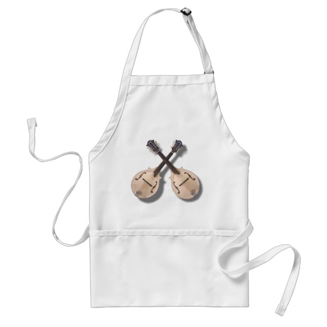 CROSSED MANDOLINS -APRON ADULT APRON (Front)