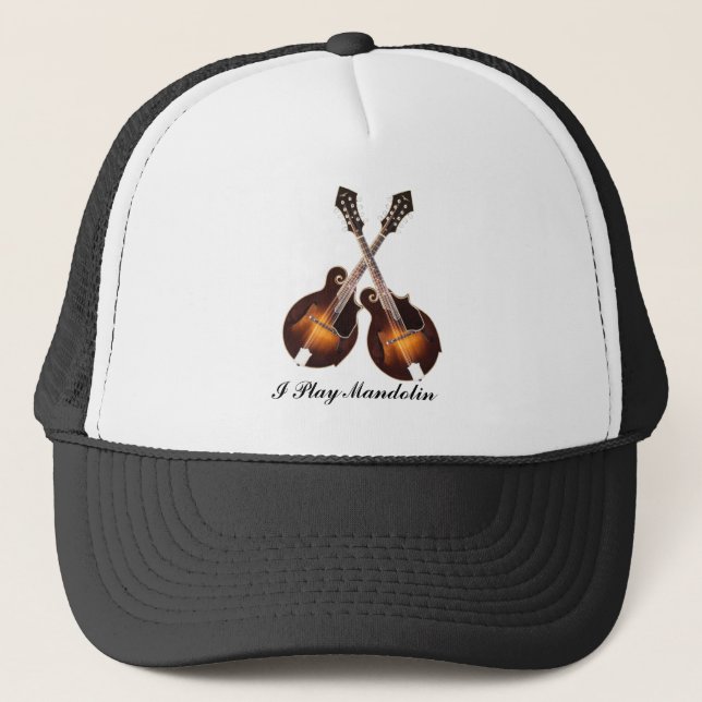 CROSSED MANDOLINS-HAT TRUCKER HAT (Front)