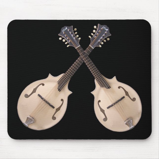 CROSSED MANDOLINS-MOUSEPAD MOUSE PAD (Front)