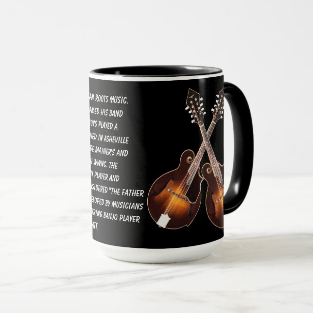 CROSSED MANDOLINS MUG (Front Right)