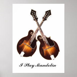 CROSSED MANDOLINS-POSTER POSTER