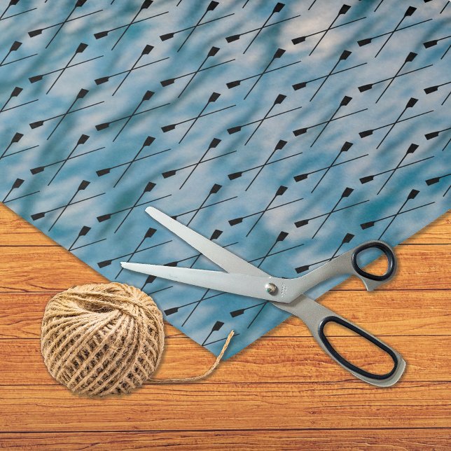 Crossed oars pattern sports tissue paper (Creator Uploaded)